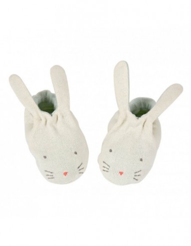 Meri Meri - Mint Tavşanlı Bebek Patiği