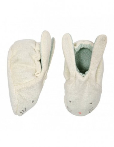 Meri Meri - Mint Tavşanlı Bebek Patiği