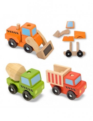 Melissa & Doug - Ahşap İnşaat Araçları Melissa & Doug - Ahşap İnşaat Araçları