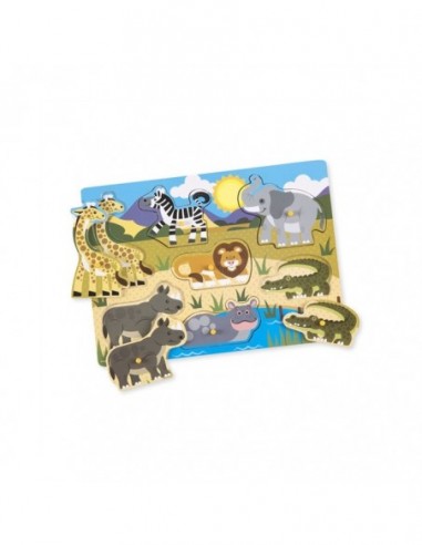 Melissa & Doug - Ahşap Tutmalı Yapboz... Melissa & Doug - Ahşap Tutmalı Yapboz...