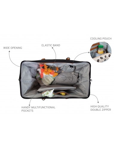 Childhome - Mommy Bag Çanta Siyah / Gold Childhome - Mommy Bag Çanta Siyah / Gold
