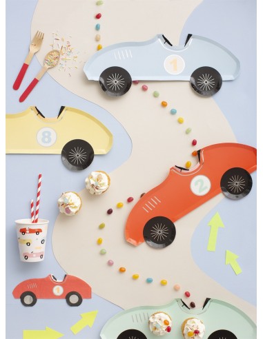 Meri Meri - Araba Teması Tabak