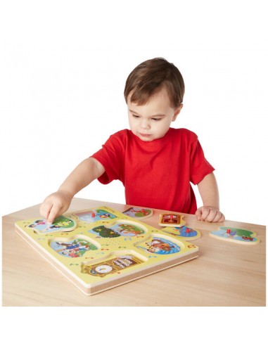 Melissa & Doug - Ahşap Sesli Yapboz... Melissa & Doug - Ahşap Sesli Yapboz...