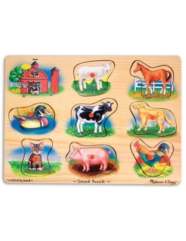Melissa & Doug - Ahşap Sesli Yapboz...
