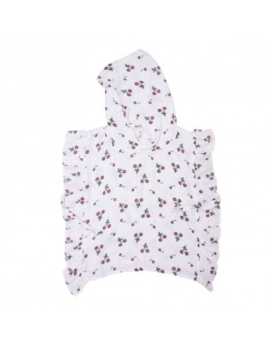 Mama Yoyo - Fırfırlı Müslin Panço Cherry