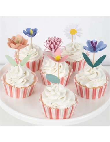 Meri Meri - Çiçek Bahçesi Cupcake Seti