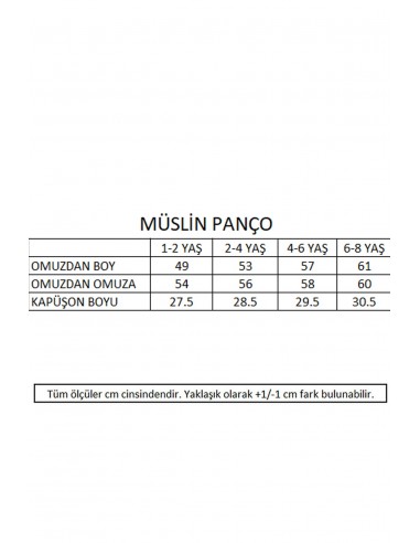 Miela Kids - Müslin Panço Çizgili Mint Miela Kids - Müslin Panço Çizgili Mint
