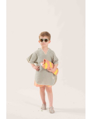 Miela Kids - Müslin Panço Çizgili Mint Miela Kids - Müslin Panço Çizgili Mint