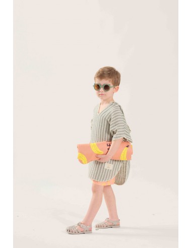 Miela Kids - Müslin Panço Çizgili Mint Miela Kids - Müslin Panço Çizgili Mint