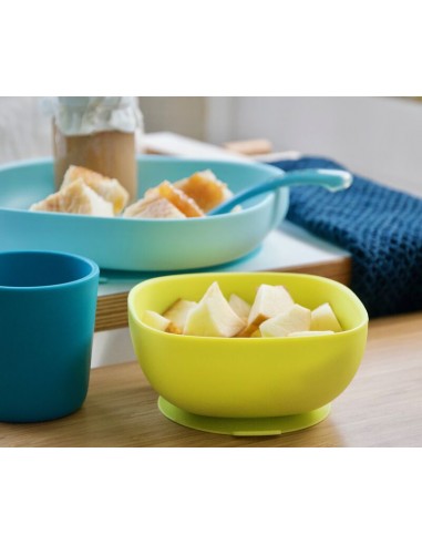 Beaba - Silikon Beslenme Seti 4lü Blue