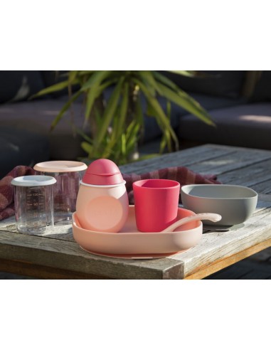 Beaba - Silikon Beslenme Seti 4lü Pink Beaba - Silikon Beslenme Seti 4lü Pink