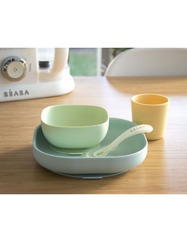 Beaba - Silikon Beslenme Seti 4lü Yellow