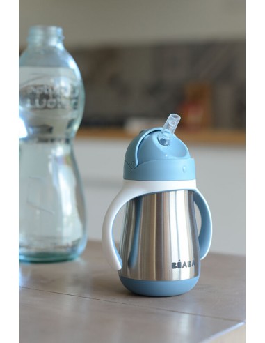 Beaba - Çelik Pipetli Suluk 250ml...