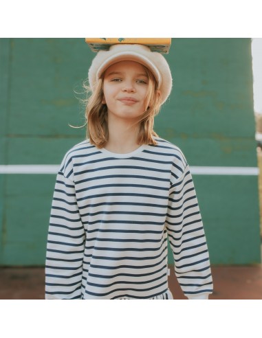 Antebies - Çizgili Futter Elbise