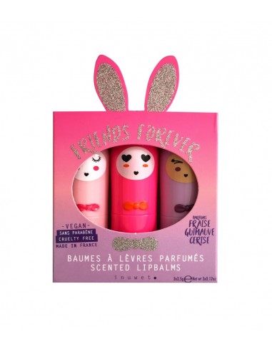 Inuwet - Trio Bunny Glitter Lip Balm...