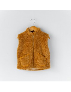 Mama Yoyo - Peluş Yelek Hardal