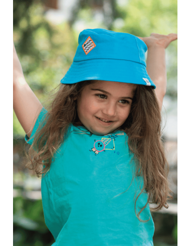BeetleBeez - Happy Face Bucket Hat Blue