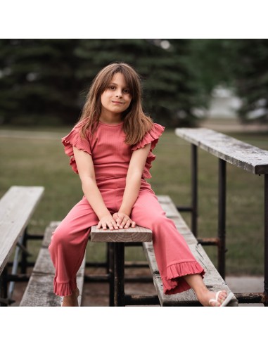 Antebies - Vişne Ribana Fırfırlı Takım