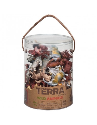 Terra - 60 Parça Küçük Oyun Seti Safari