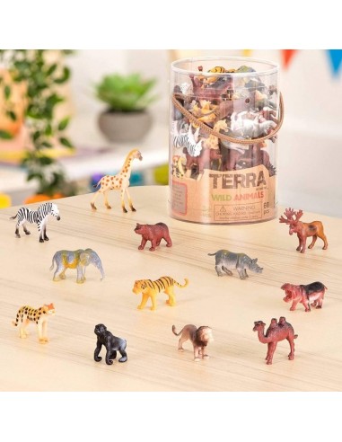 Terra - 60 Parça Küçük Oyun Seti Safari