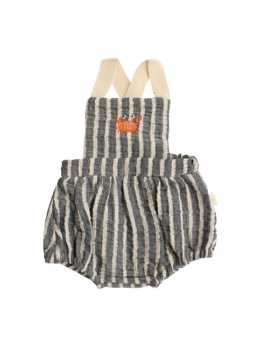 Miela Kids - Yengeç Nakışlı Çizgili...