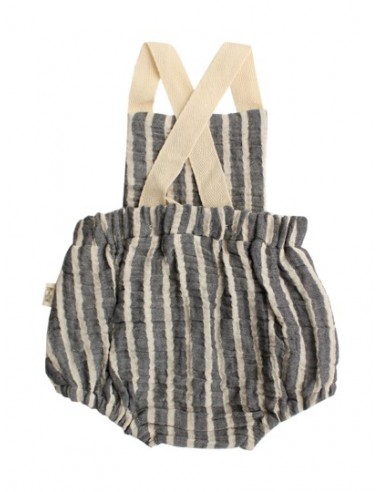 Miela Kids - Yengeç Nakışlı Çizgili...