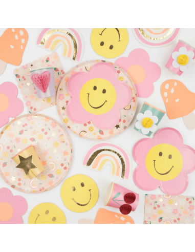 Meri Meri - Mutlu Yüz Çiçek Tabaklar