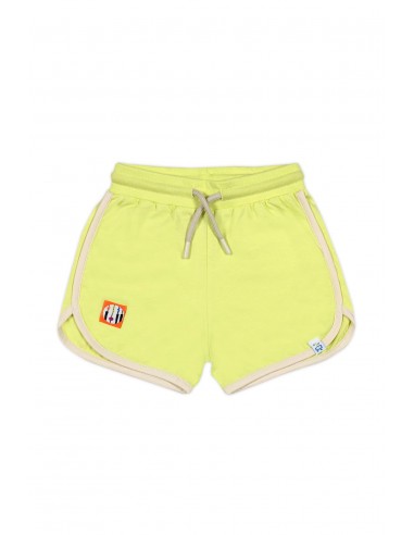 BeetleBeez - Lime Retro Şort Ekru Biyeli