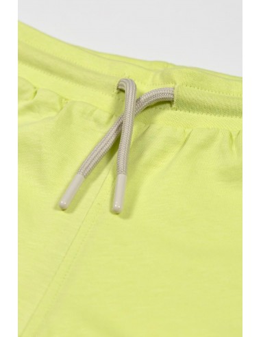 BeetleBeez - Lime Retro Şort Ekru Biyeli