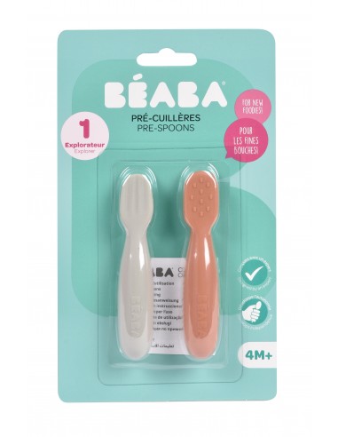 Beaba - Silikon Kaşık Seti Terracotta...