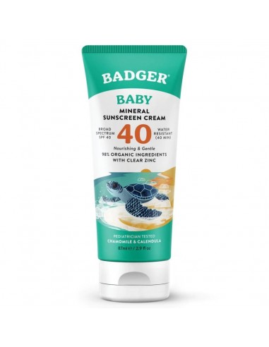 Badger - Bebek Güneş Kremi SPF40 87 mL Badger - Bebek Güneş Kremi SPF40 87 mL