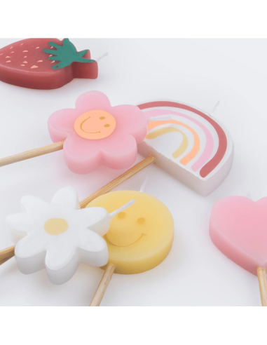 Meri Meri - Mutlu Yüz Semboller Mumlar