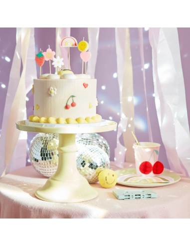 Meri Meri - Mutlu Yüz Semboller Mumlar