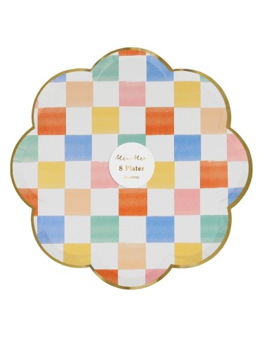 Meri Meri - Renkli Desenler Tabaklar...