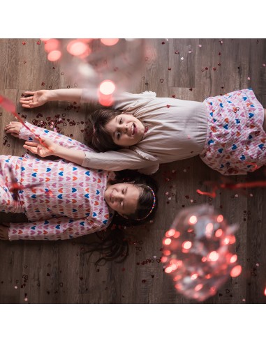 Antebies - Kalp Uzun Kollu Pijama Takımı