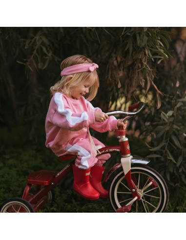 Antebies - Beyaz Kontrastlı Pembe...