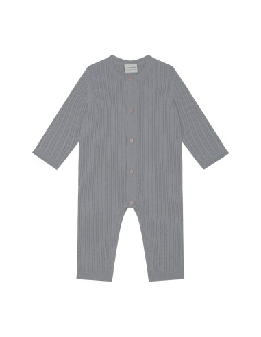 Antebies - Gri Balıksırtı Triko Tulum