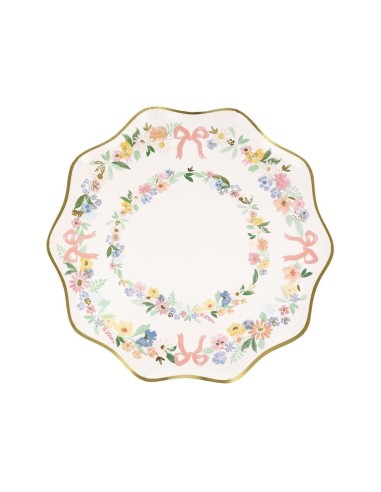 Meri Meri - Bahar Çiçeklli Tabaklar 8'li