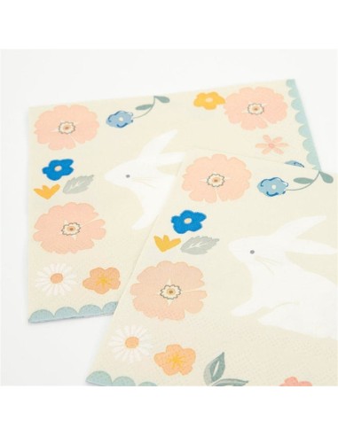 Meri Meri - Çiçekli Tavşan Peçeteler...