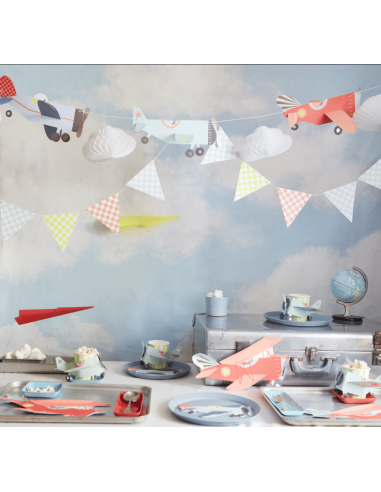 Meri Meri - Uçak Teması Asılan Süs