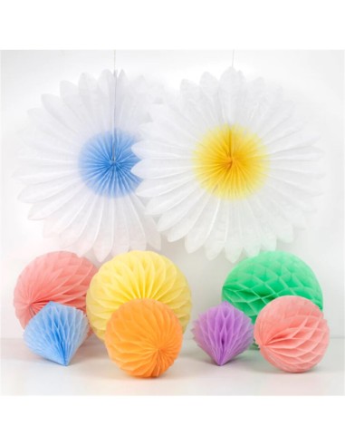 Meri Meri - Pastel Petek Dekor Kiti...