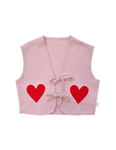 Miela Kids - Kalp Motifli Çocuk Yelek Miela Kids - Kalp Motifli Çocuk Yelek