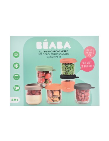 Beaba - Bebek Cam Mama Kavanozu 6lı...