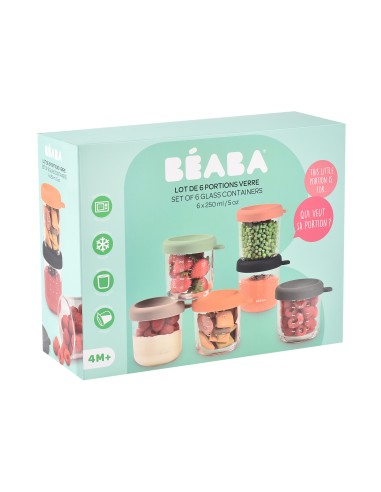 Beaba - Bebek Cam Mama Kavanozu 6lı...