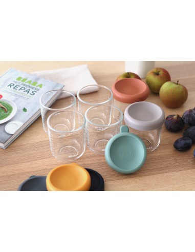 Beaba - Bebek Cam Mama Kavanozu 6lı...