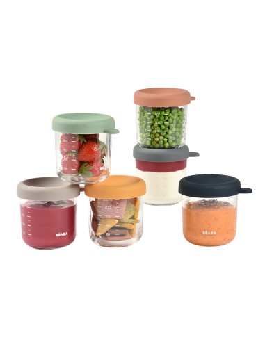 Beaba - Bebek Cam Mama Kavanozu 6lı...