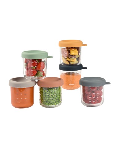 Beaba - Bebek Cam Mama Kavanozu 6lı...