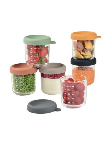 Beaba - Bebek Cam Mama Kavanozu 6lı...