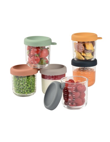 Beaba - Bebek Cam Mama Kavanozu 6lı...