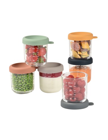 Beaba - Bebek Cam Mama Kavanozu 6lı...